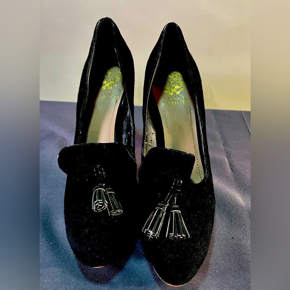 Vince Camuto Black Suede Heels